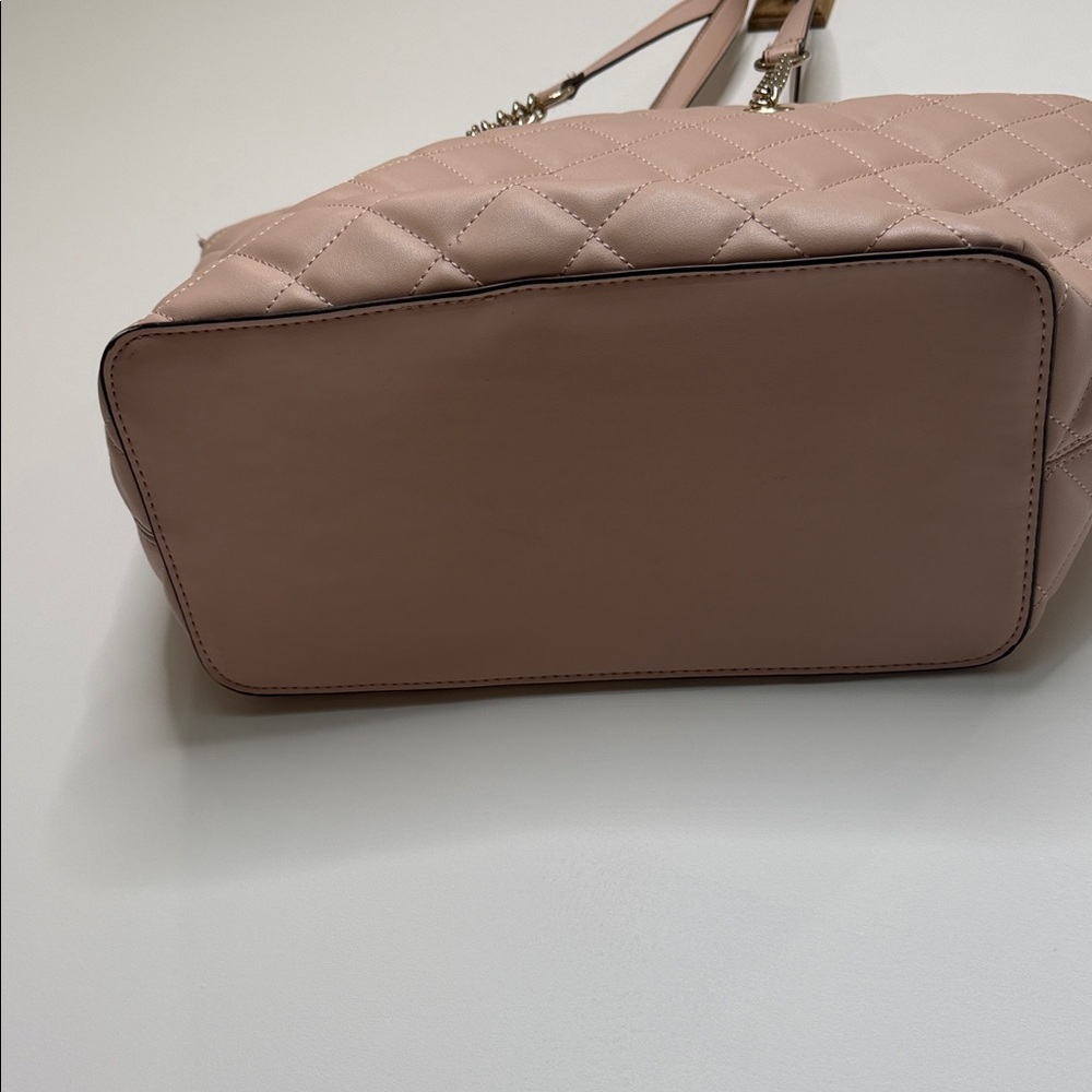 Quilted Tote Bag in Blush - Picture 7 of 9
